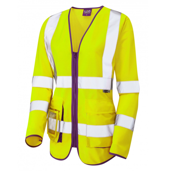 Leo SL12 Beaworthy Women's Hi Vis Jerkin - Yellow - (14/L)