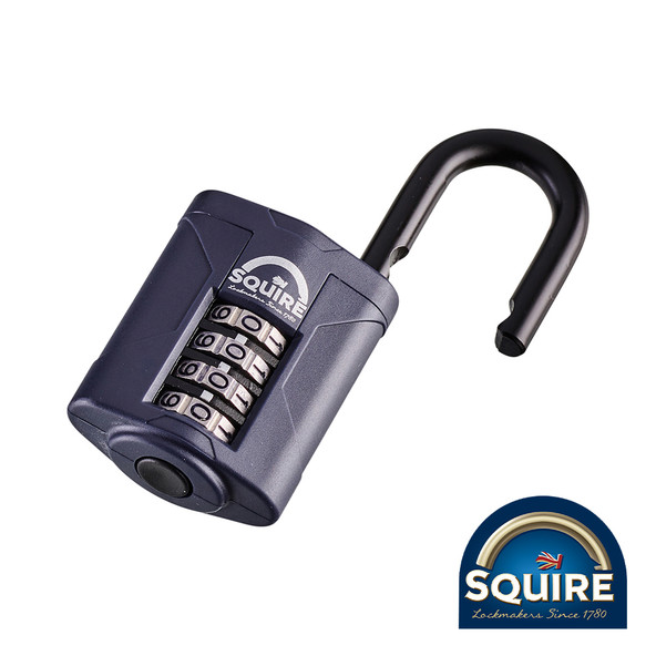 Squire Combination Padlock - Steel Open Shackle - CP40 - 40mm