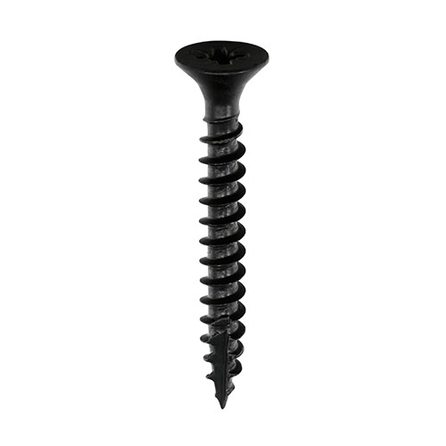 Classic Multi-Purpose Screws - PZ - Double Countersunk - Exterior - Black Organic