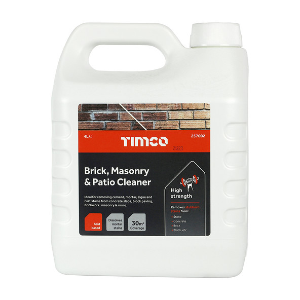 TIMCO Brick, Masonry & Patio Cleaner - 4 Litre - Pack of 4