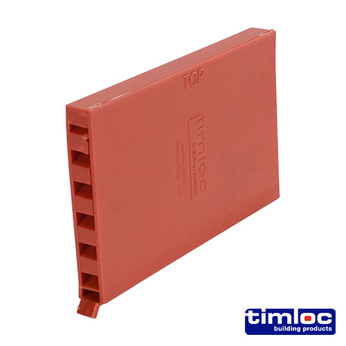 TIMLOC Cavity Wall Weep Vent - Terracotta - 1143TE - 65 x 10 x 100mm - Box of 50
