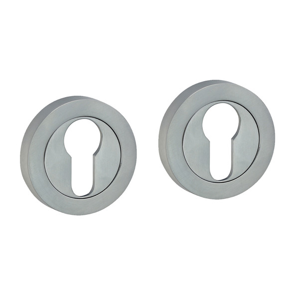 TIMCO Euro Profile Escutcheon - Satin Chrome - 51mm