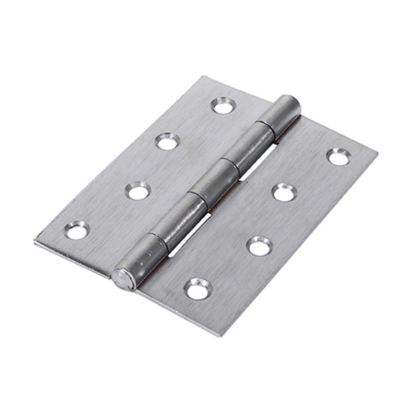 Plain Butt Hinge - Fixed Pin (1838) - Satin Chrome Plain Butt Hinge - Fixed Pin (1838) - Satin Chrome