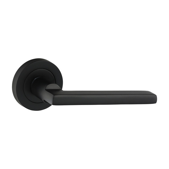 TIMCO Radmore Lever On Rose Handles - Matt Black - 51mm