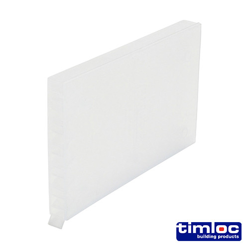 TIMLOC Cavity Wall Weep Vent - Clear - 1143CL - 65 x 10 x 100mm - Box of 50