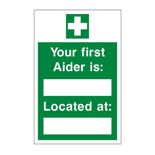 First aider details First aider details