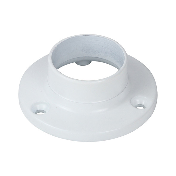 TIMCO End Sockets - For Round Tube - White - 25mm - Pack of 2