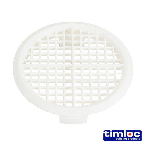 TIMLOC Timloc Push-in Soffit Vent - White - 1140 - 70mm - Bag of 10