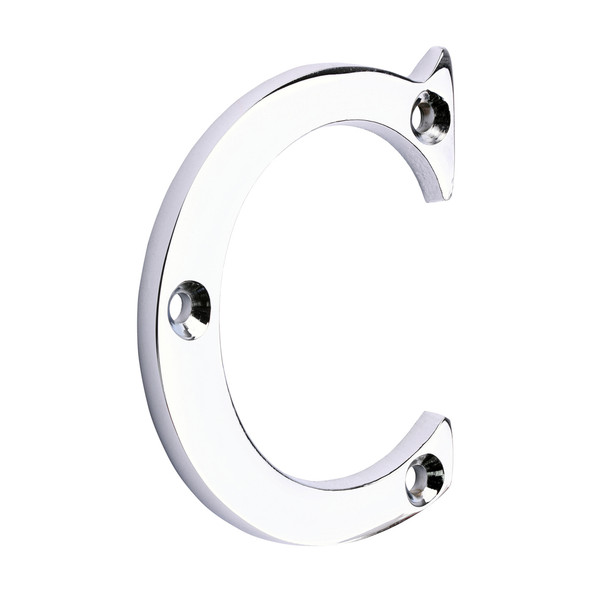 TIMCO Door Letter C - Polished Chrome - 65mm