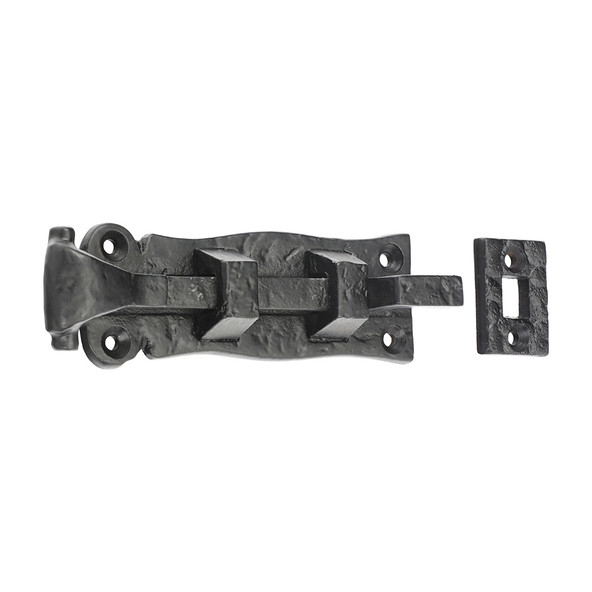 TIMCO Scroll Necked Bolt - Antique Black - 4"