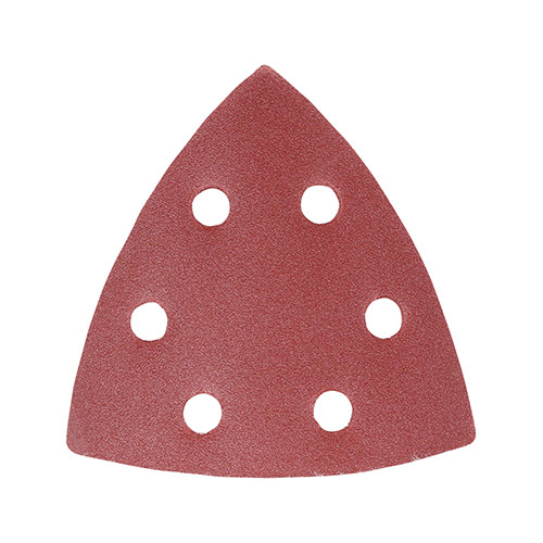TIMCO Delta Sanding Pads - 180 Grit - Red - 95 x 95mm - Pack of 5
