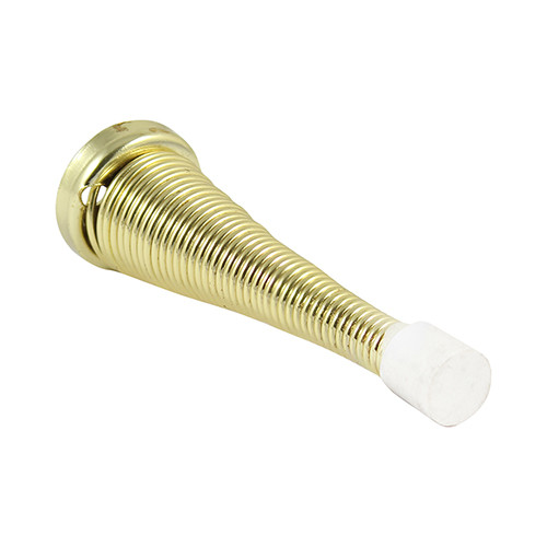 TIMCO Spring Door Stops - Electro Brass - 78 x 24 - Pack of 2
