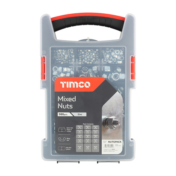 TIMCO Mixed Nuts Grab Pack - Zinc - Tray of 980