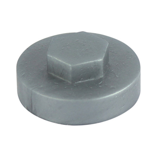 TIMCO Hex Head Cover Caps - Dark Silver - 19mm - Bag of 1000