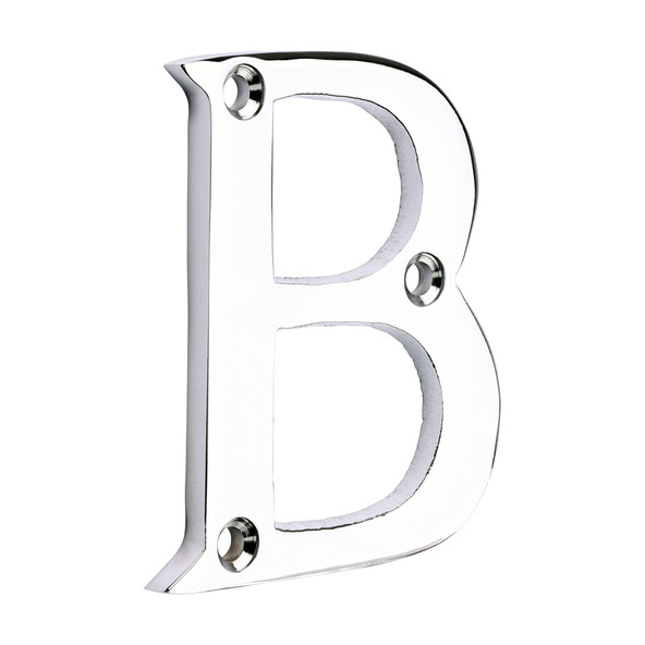 TIMCO Door Letter B - Polished Chrome - 64mm