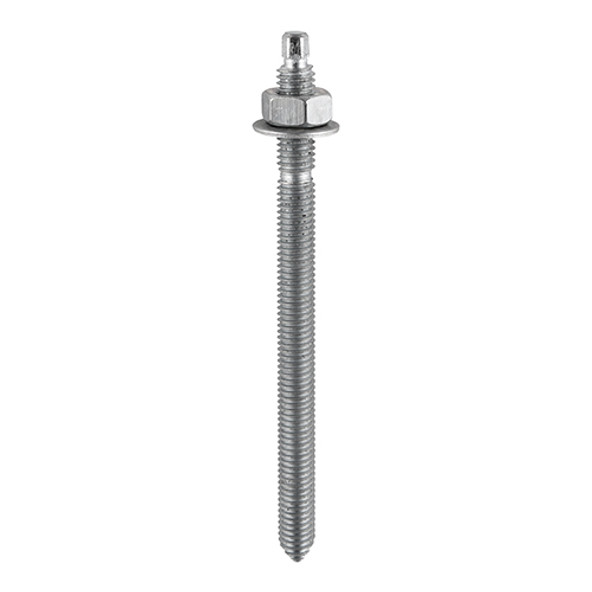 Chemical Anchor Threaded Studs, Nuts & Washers - Hot Dipped Galvanised Chemical Anchor Threaded Studs, Nuts & Washers - Hot Dipped Galvanised