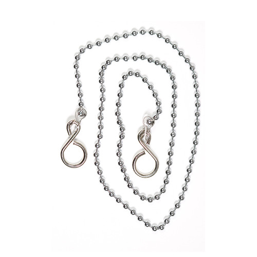 TIMCO Ball Link Chains - Sink - Chrome - 12" - Pack of 2