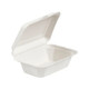 7" x 5" Bagasse Clamshell Meal Box - 600pk