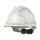 JSP EVO3 Vented Safety Helmet - Micro Peak Wheel Ratchet - White 