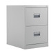 Filing Cabinet - 2 Drawer - Metal - Grey