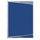 Silver Lockable Notice Board Blue 900x1200mm