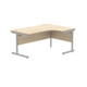 Radial Right Hand Desk - Oak - 1600mm x 1200mm x 730mm