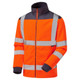 37881 Hi Vis Fleece Jacket with Rain Patch - Orange/Navy - (XL)