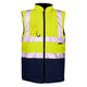 Hi Vis 2 Tone Bodywarmer - Yellow/Navy - Large