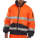 EBJORN Two-tone Hi Vis Bomber Jacket - Orange/Navy - (M)