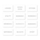 First Fix Stencil Pack - Room ID - Pack of 12