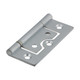 Plain Bearing Flush Hinge - Solid Brass - Satin Chrome