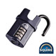 Squire Combination Padlock - Steel Closed Shackle - CP50CS - 50mm