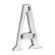 TIMCO Door Letter A - Satin Chrome - 60mm