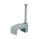 Flat Twin & Earth Cable Clips - Grey