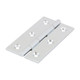 Solid Drawn Hinge - Solid Brass - Polished Chrome