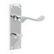 TIMCO Victorian Scroll Bathroom Handles - Polished Chrome - 152 x 42mm