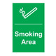 Smoking Area 200mm x 300mm x 1mm Rigid Plastic Sign