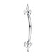 TIMCO Fleur De Lys Pull Handle - Satin Chrome - 178mm