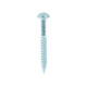 Twin-Threaded Woodscrews - PZ - Round - Zinc