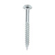 Twin-Threaded Woodscrews - PZ - Round - Zinc