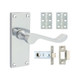 TIMCO Victorian Scroll Latch Door Pack - Polished Chrome - Mixed