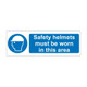 Safety Helmets must be worn in this area Sign