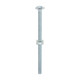 Roofing Bolts with Square Nuts - Zinc