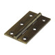 Solid Drawn Hinge - Solid Brass - Antique Brass