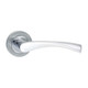 TIMCO Edleston Lever On Rose Handles - Polished & Satin Chrome - 51mm