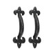 Fleur De Lys Pull Handle - Antique Black
