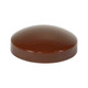 TIMCO Two Piece Screw Caps - Brown - 15mm x 15mm - Pack of 100