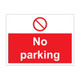 No parking Sign