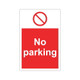 No parking Sign