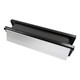 Intumescent Letterbox - Satin Anodised Aluminium - Black Frame